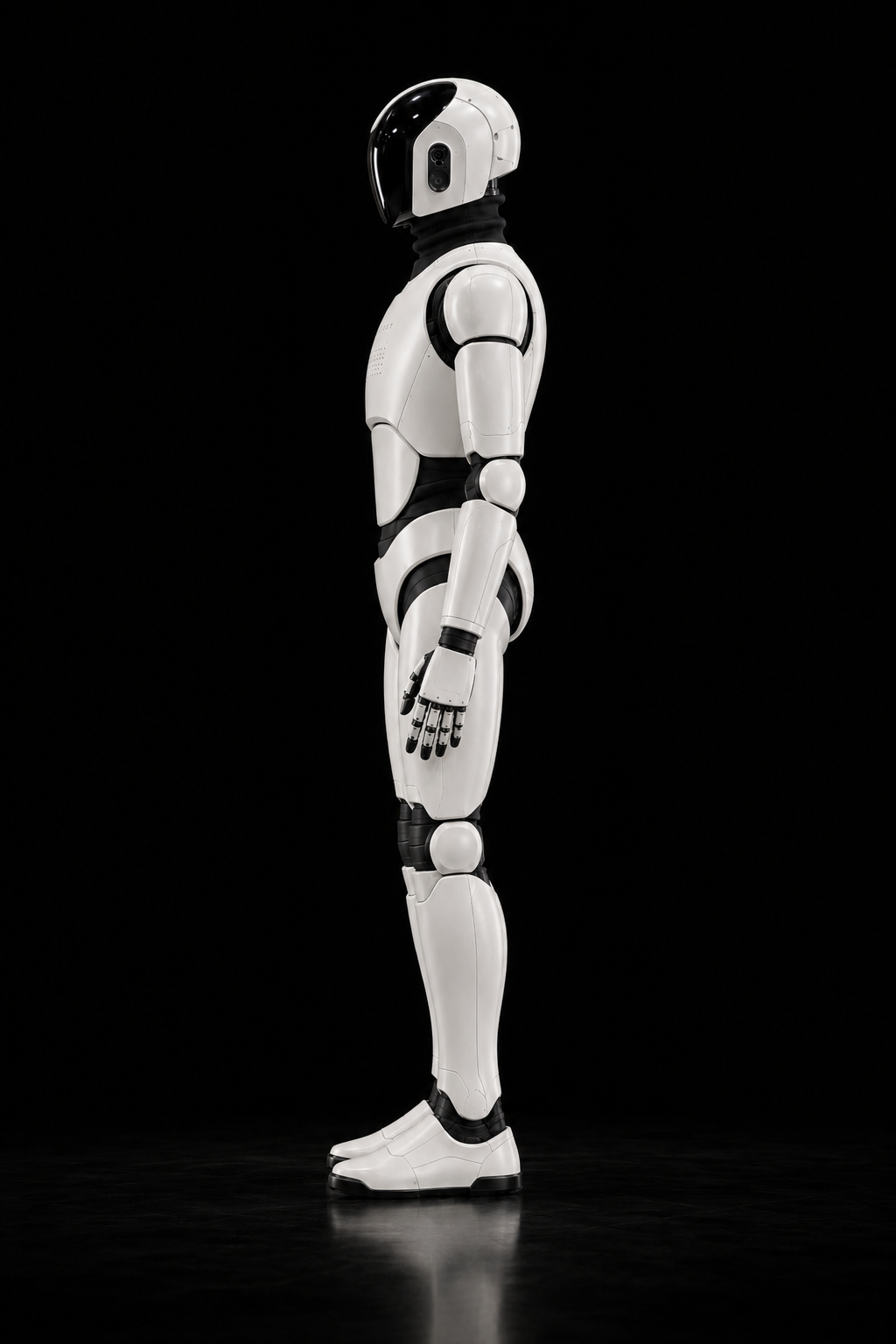 Assembly humanoid side view