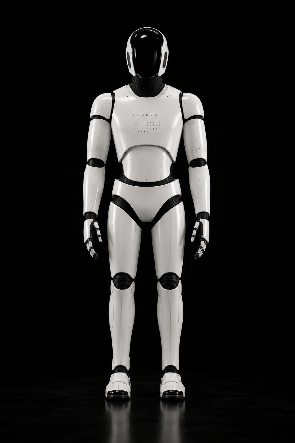 Assembly humanoid, front view