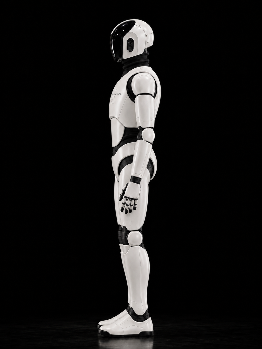 Assembly humanoid side view