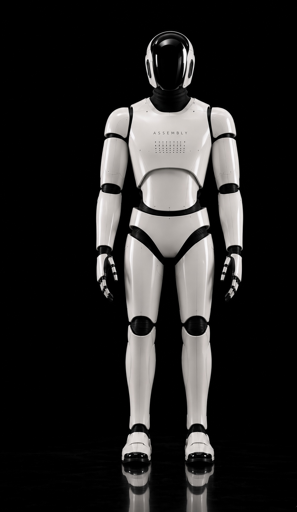 Assembly humanoid, front view